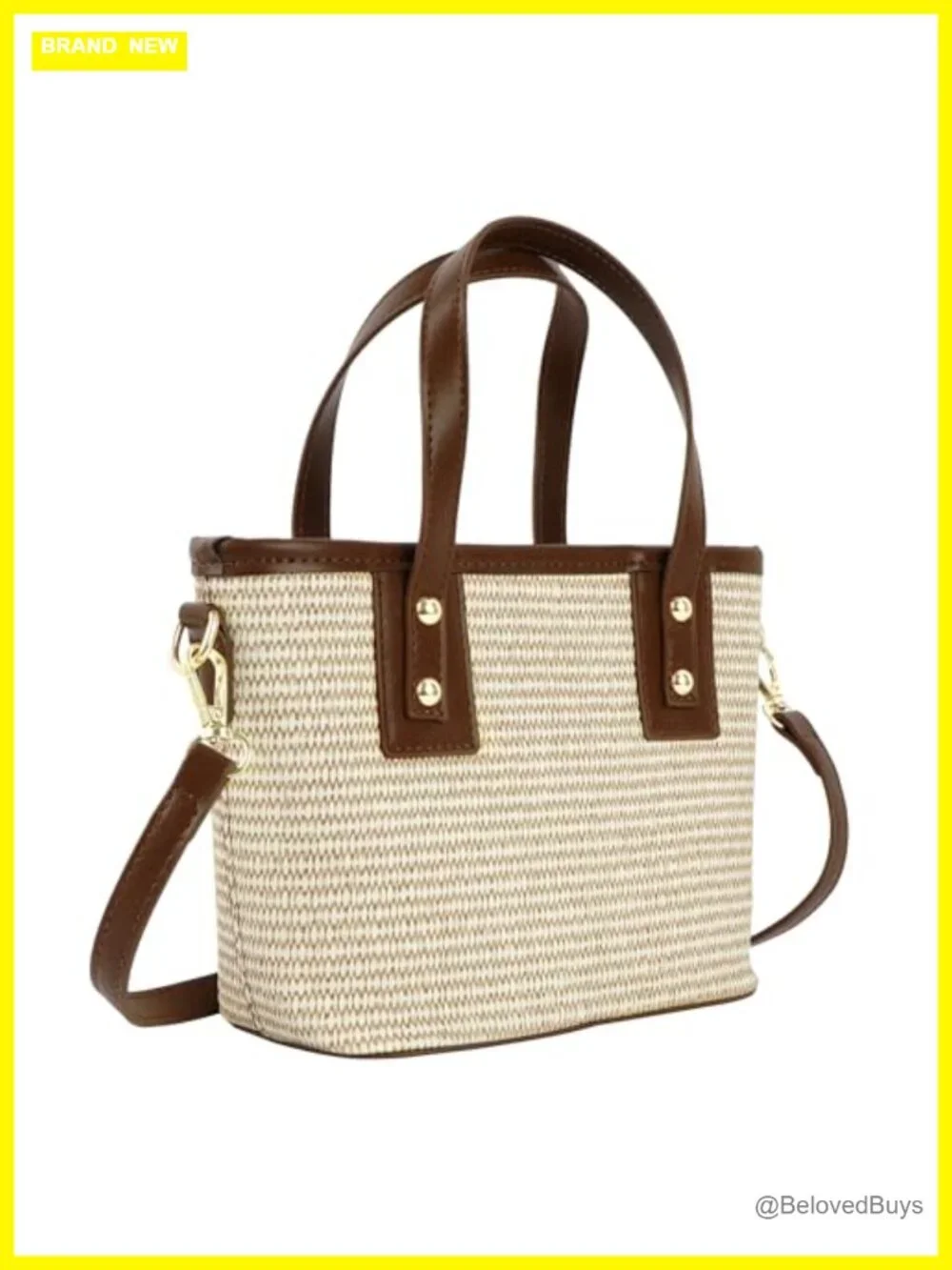 Handwoven Straw Hobo Bag Crossbody Shoulder Top Handle Purse